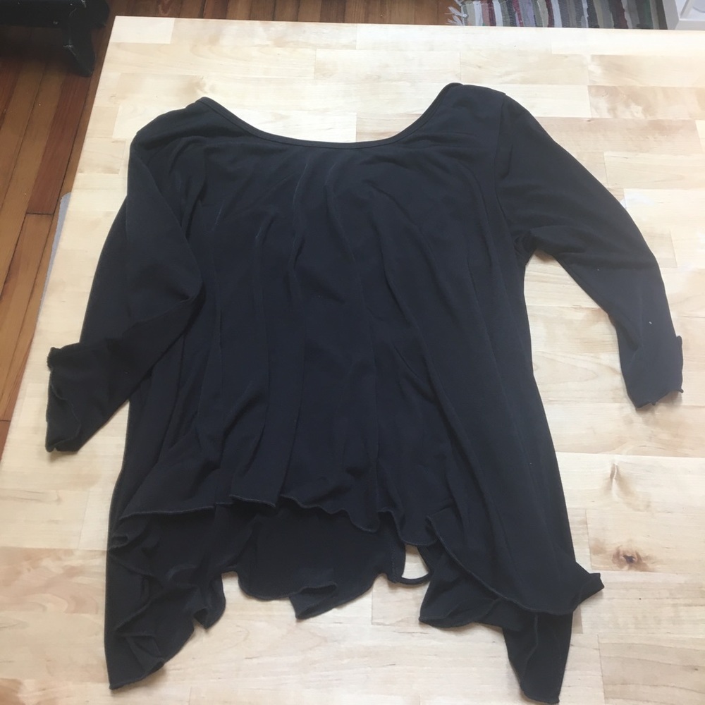 anthropologie onzie jersey cross back swing top